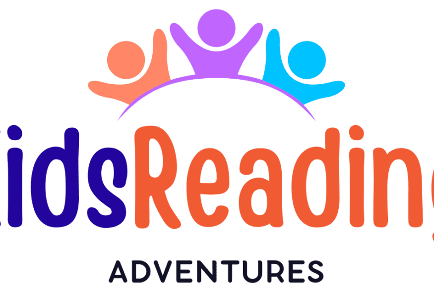 Logo of Kids Reading Adventures LLC, an online publishing company based in Las Vegas, Nevada. The logo features vibrant colors and playful imagery, symbolizing creativity and imagination. Text reads 'Kids Reading Adventures LLC' with additional details mentioning services such as marketing and reading services for aspiring authors.
