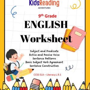 ENGLISH Subject and Predicate worksheet
