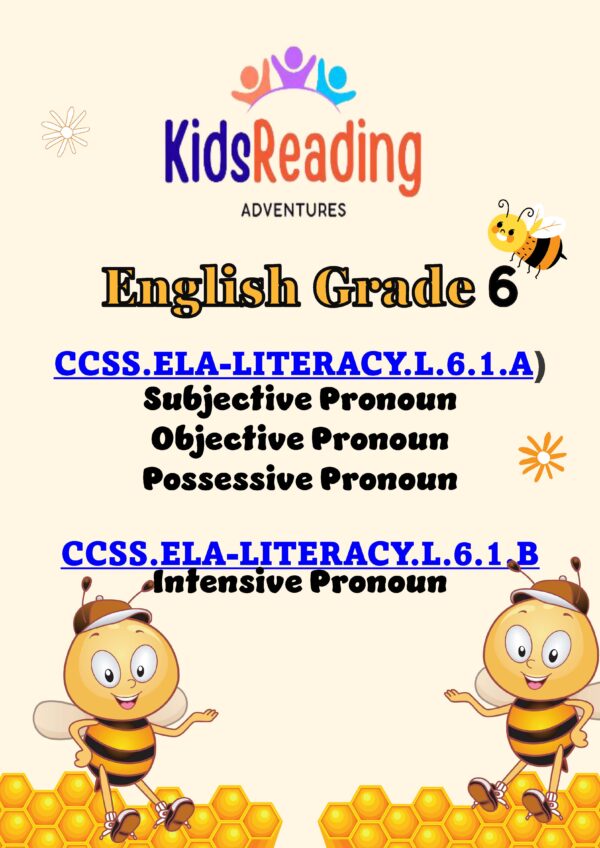 English ELA Introduction of Pronouns