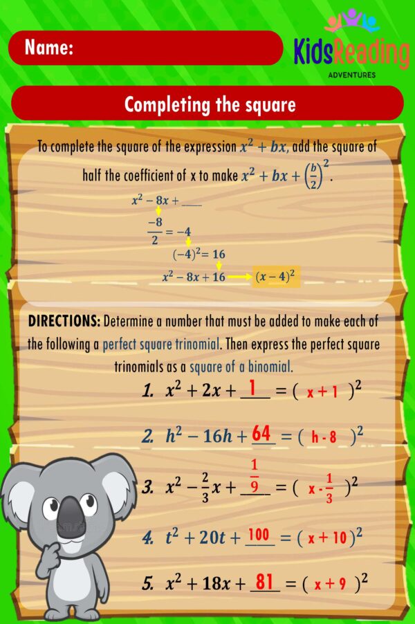 Discover our comprehensive range of downloadable PDF worksheets complete with answer keys in Math Quadratic Equations.