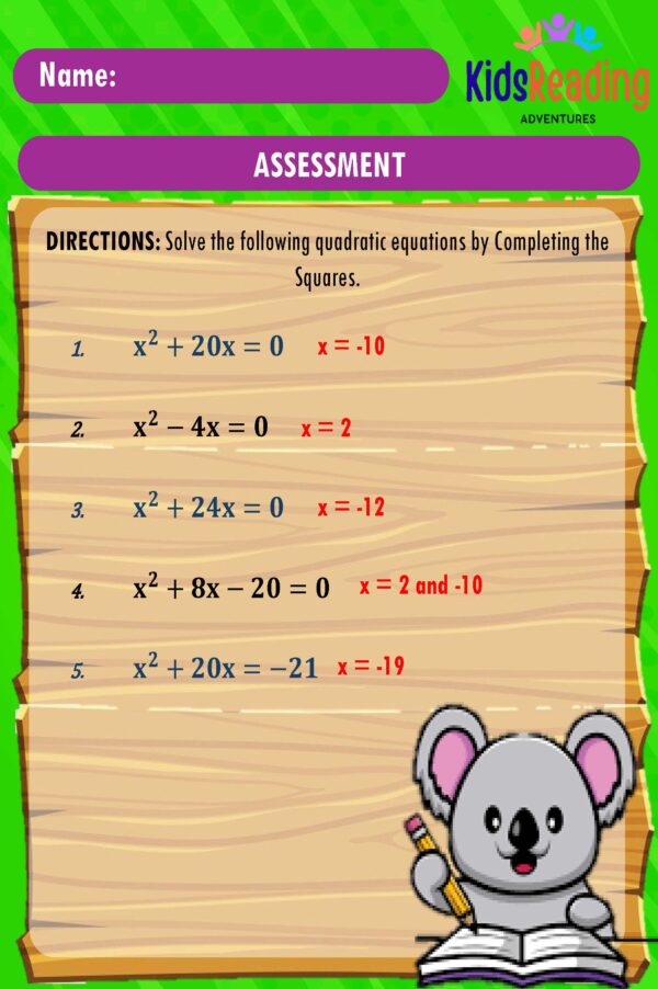 Discover our comprehensive range of downloadable PDF worksheets complete with answer keys in Math Quadratic Equations.