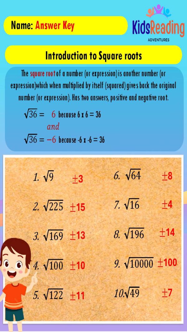 Square Roots, Cube Roots, Simplifying Exponents, and Using Square and Cube Roots in Expressions.