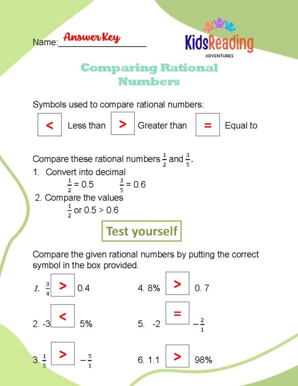 Explore our downloadable PDF file featuring comprehensive math worksheets with questions and answer keys, focusing on the topic of number systems.