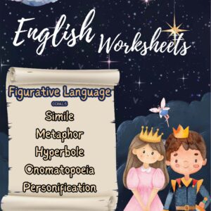Engaging ELA resource exploring figurative language through colorful worksheets, downloadable as PDFs with included answer keys for comprehensive learning.