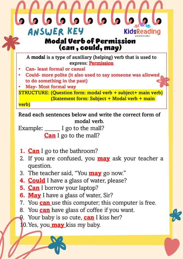 Explore our ELA downloadable PDF on Modal Verbs. Covering Permission, Ability, Prohibition, and Obligation, this resource enhances understanding and mastery.
