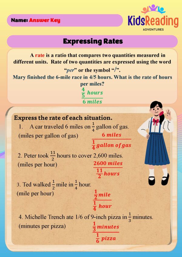 Learn to express rates, find unit rates, use unit rates, and compute with unit rates using ratios and fractions effectively with our comprehensive guide.
