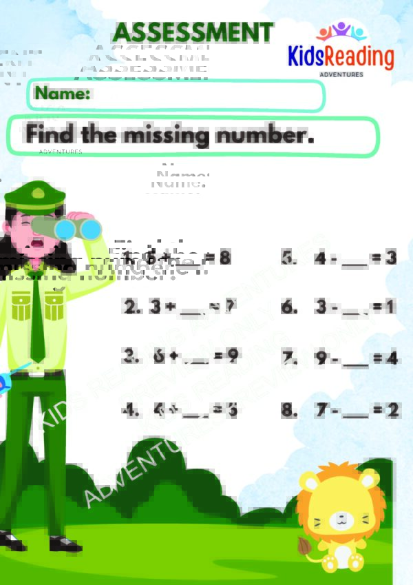 Math: Determine the Unknown Whole Number in Addition or Subtraction (PDF) - Image 8